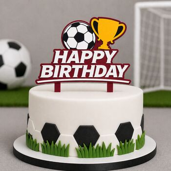 Football Club Themed Cake Topper, 4 of 6