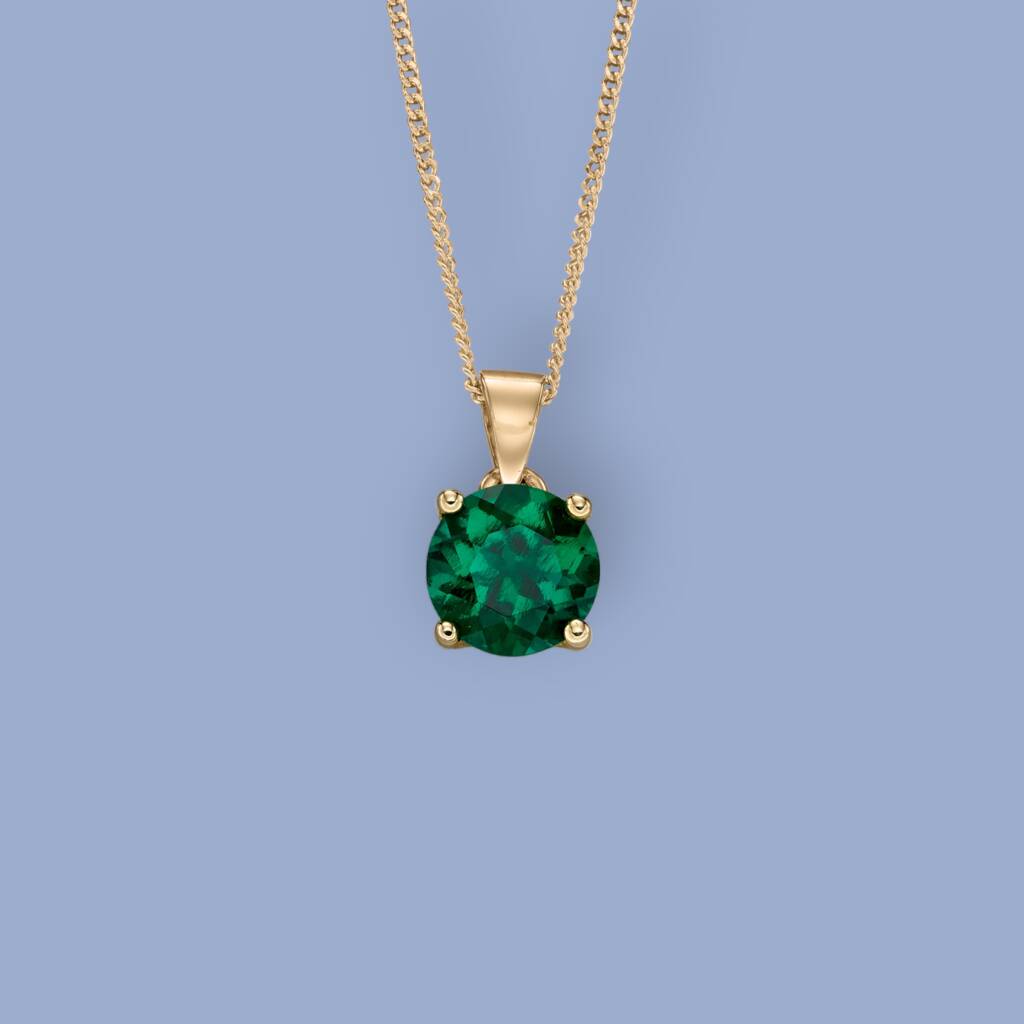 Genuine Emerald Necklace In 9ct Gold By Songs of Ink and Steel ...