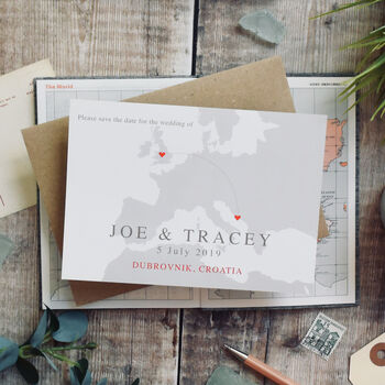 Map Save The Date 'Jade', 3 of 4