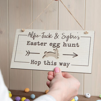 Personalised Easter Egg Hunt Sign, 3 of 5