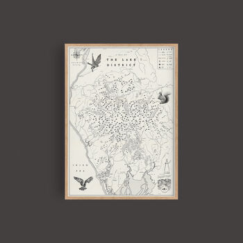 Personalised Lake District Illustrated Map, 10 of 11
