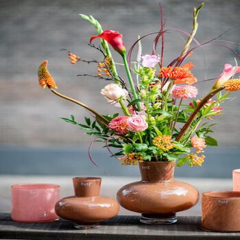 Vase Modest Terracotta Glass By Dut Z, 3 of 5