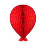 Honeycomb Paper Balloon Bright Red, thumbnail 1 of 3