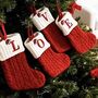 Mini Knitted Letter Christmas Stockings, thumbnail 3 of 7