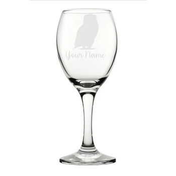 Personalised Owl Engraved Glass, 2 of 6