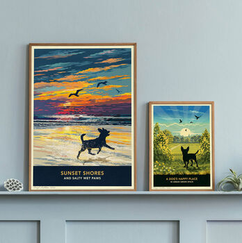 Chihuahua Limited Edition Beach Sunset Gift Print, 5 of 8