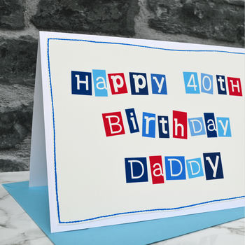 Personalised Mens 40th Birthday Card, 2 of 3