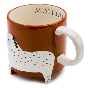 Ceramic Spotty Dog Footed Mug, 2 of 5