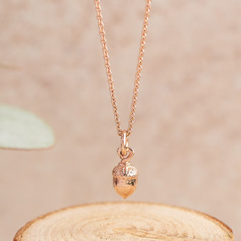 Little Acorn Silver, Fine Gold Or Rose Gold Necklace, 6 of 10