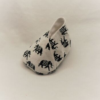 Eco Baby Shoes In Elephant Print Fabric, 9 of 12