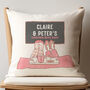 Personalised Couple's Christmas Movie Night Cushion, thumbnail 5 of 5