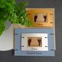 Personalised New Baby Leather Photo Frame, thumbnail 1 of 5
