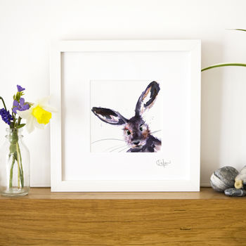 Inky Hare Illustration Print, 9 of 10