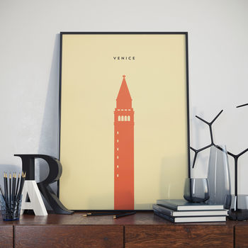 Venice, St Mark's Campanile Tower, Print. Poster, 2 of 2