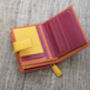 Personalised Orange Small Leather Purse Wallet, thumbnail 6 of 12