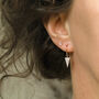 Modern Triangle Earrings In Gold, Silver, Rose Gold, thumbnail 7 of 11