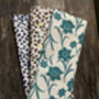 Mono Abstract Polka Dot Cotton Linen Tea Towel, thumbnail 2 of 3