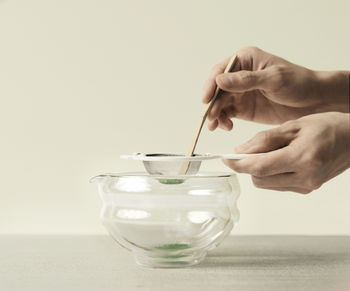 Glass Katakuchi Matcha Tea Brewing Bowl, 8 of 12