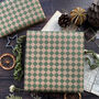 Green Harlequin Pattern Paper Fibre Wrapping Paper, thumbnail 2 of 9