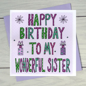 Personalised Sister Birthday Book Card, 2 of 6