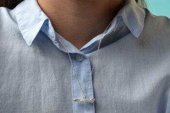 Personalised Silver Bearded Dragon Necklace, 5 of 9