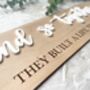 Personalised Wall Art Home Sign And So Together, thumbnail 3 of 4