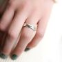 Sterling Silver Russian Wedding Ring, thumbnail 2 of 5