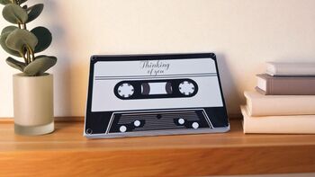Personalised Cassette Voice Message Card – Neon Happy Birthday, 9 of 12