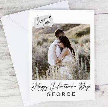 Personalised Love You Photo Greeting Card, 8 of 8