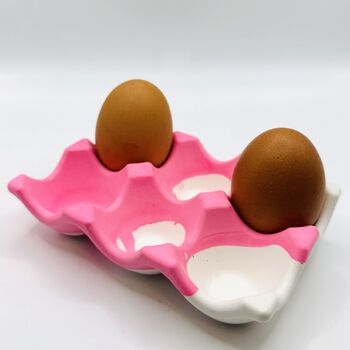Egg Tray Pink And White, 3 of 9