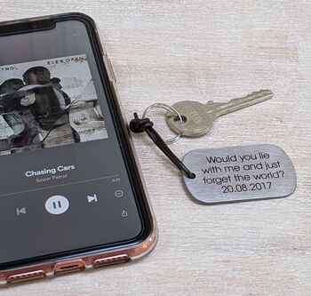 Any Song, Personalised Spotify Keyring, 3 of 7