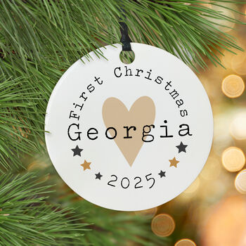 Baby's First Christmas Decoration With Card, 3 of 3