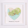 Where It All Began Personalised Map Heart Print Gift, thumbnail 12 of 12