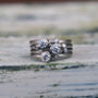 Diamond Stacking Rings In Recycled 18ct White Gold, thumbnail 1 of 5