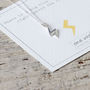 Lightning Bolt Necklace In Sterling Silver, thumbnail 1 of 10