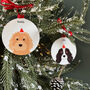 Santa Dog Christmas Tree Decoration, thumbnail 3 of 12