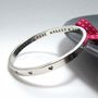 Personalised Baby Or Child Bangle With Hearts, thumbnail 1 of 2