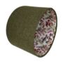 Katie Green Tweed Floral Lined Drum Lampshades, thumbnail 5 of 6