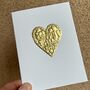 Personalised Gold Foil Heart Mum Birthday Card, thumbnail 7 of 12