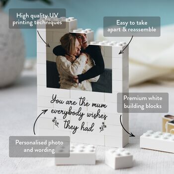 Personalised Photo Block Keepsake, 'The Mum Everybody Wishes They Had' Mother's Day And Birthday Gift, 3 of 11
