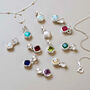 Sterling Silver Birthstone Necklaces, thumbnail 1 of 12