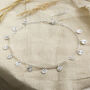 Sterling Silver Diamond Disc Anklet, thumbnail 1 of 3