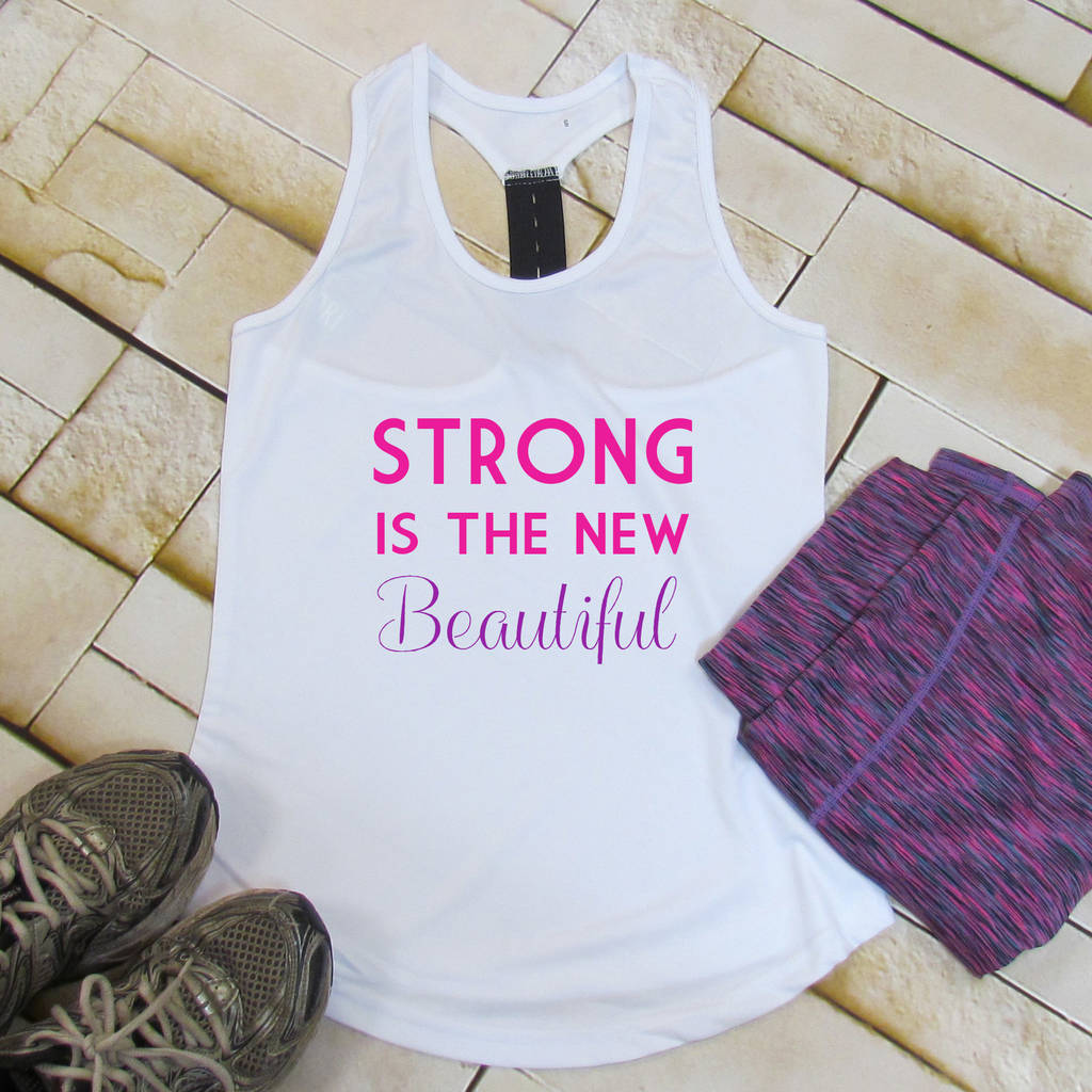 Gym Strong Is Tri Dri Vest By Perfect Personalised Gifts ...