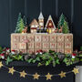 Wooden Advent Calendar With Carol Singers, thumbnail 1 of 2
