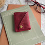 Red Bird Print Leather Wallet, thumbnail 2 of 6
