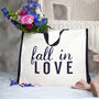 Valentine's Slogan Bag 'Fall In Love', thumbnail 2 of 4
