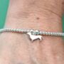 Personalised Dachshund Sterling Silver Bracelet, thumbnail 1 of 6