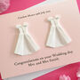 Personalised Mrs And Mrs Origami Wedding Card, thumbnail 5 of 5