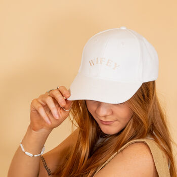 Wifey Personalised Embroidered Cap, 2 of 10