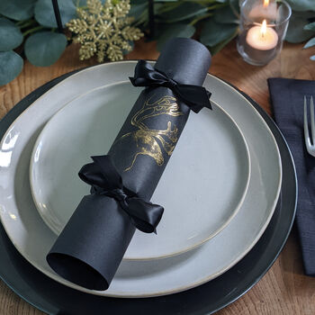 Black And Gold Luxury Handmade Christmas Crackers, 3 of 7
